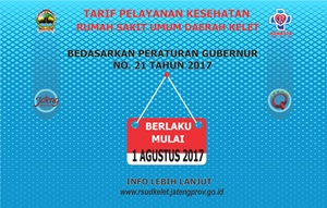 Tarif Pelayanan Kesehatan RSUD Kelet Bedasarkan Pergub Jawa Tengah No. 21 Tahun 2017
